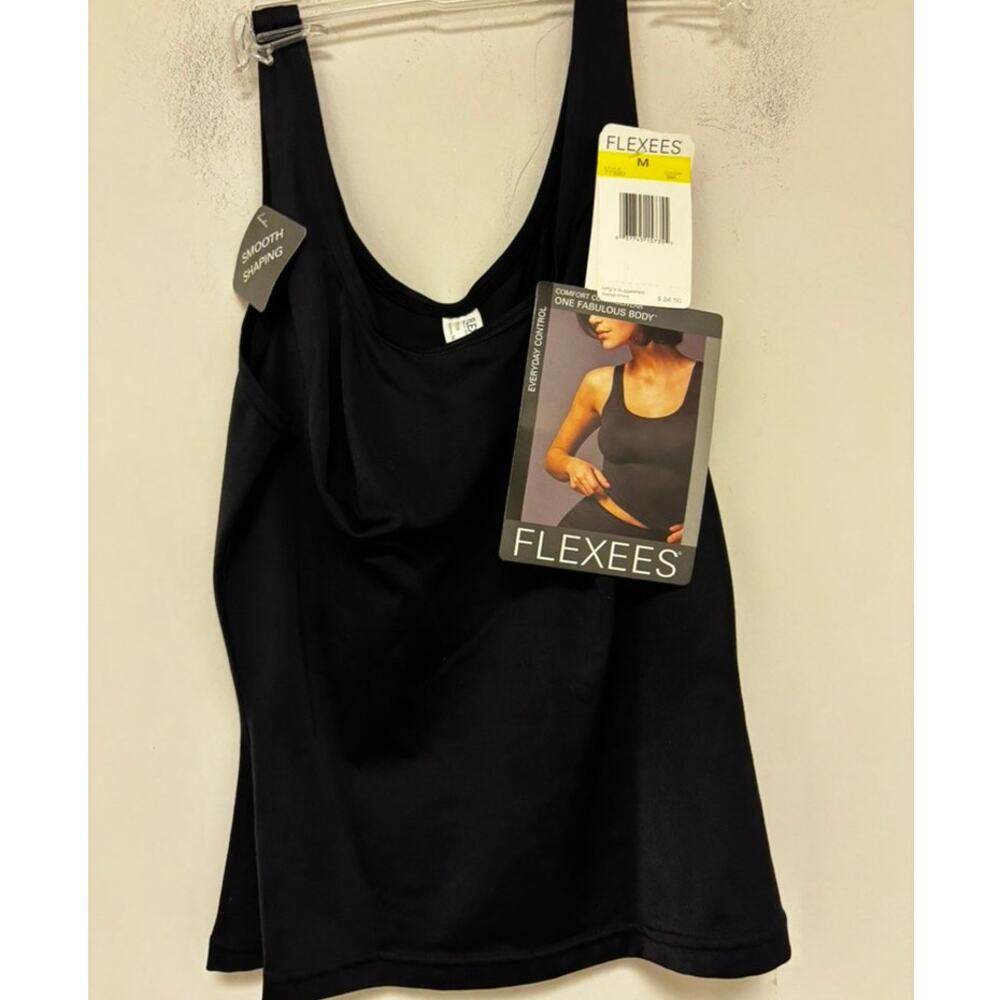 Flexees One Fabulous Body Shaping Camisole Black Size M Style 77320 NWT
